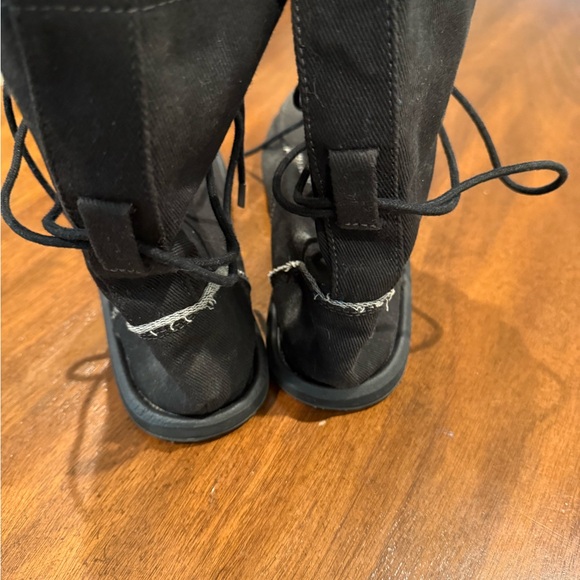 Sanuk Black Lace Up Boots for Women - Picture 3 of 7